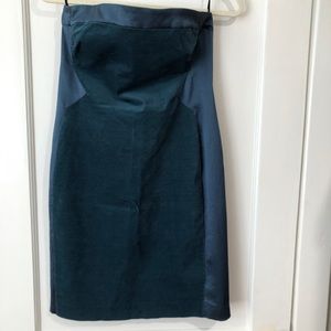 Teal velvet Rachel Roy dress